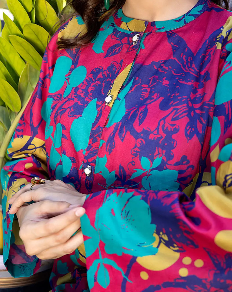 PRINTED LAWN 1PCS SHIRT