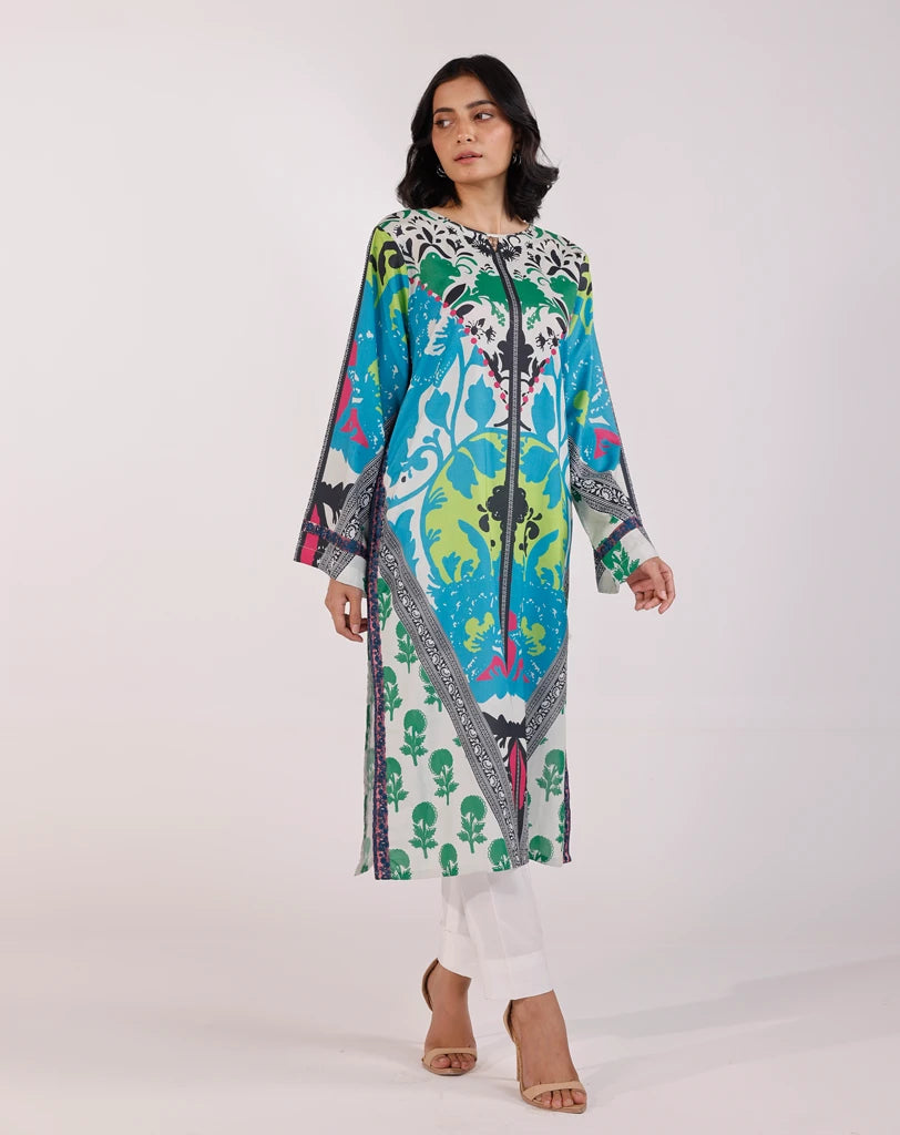 Printed Embroidered 1pcs lawn shirt