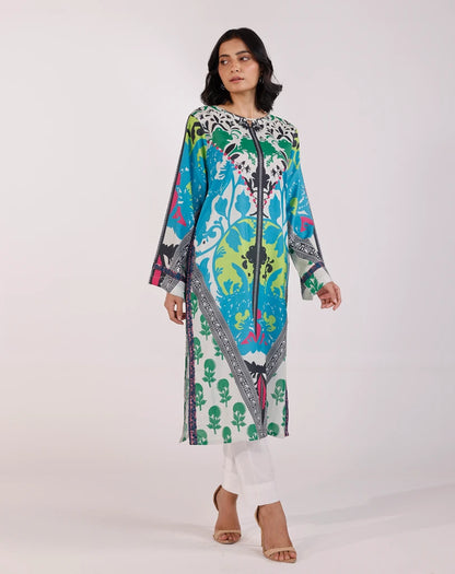 Printed Embroidered 1pcs lawn shirt