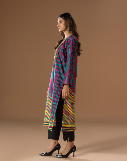 ONE PC PRINTED EMBROIDED LAWN SHIRT