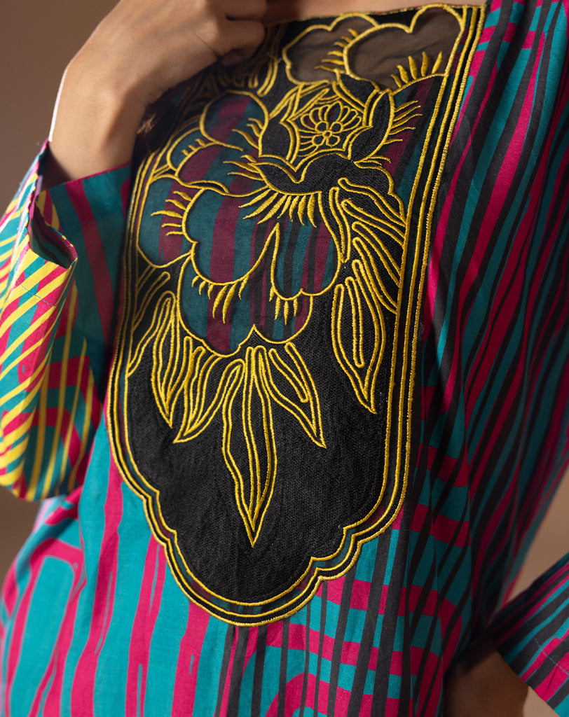 ONE PC PRINTED EMBROIDED LAWN SHIRT