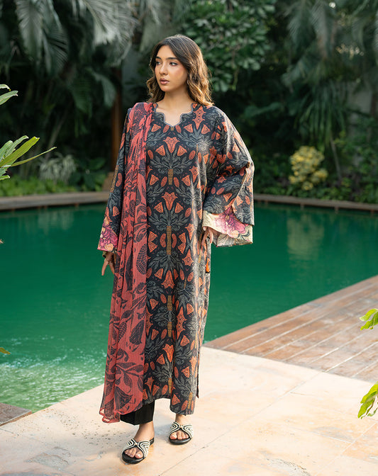 Printed Lawn 2 Pcs Suit