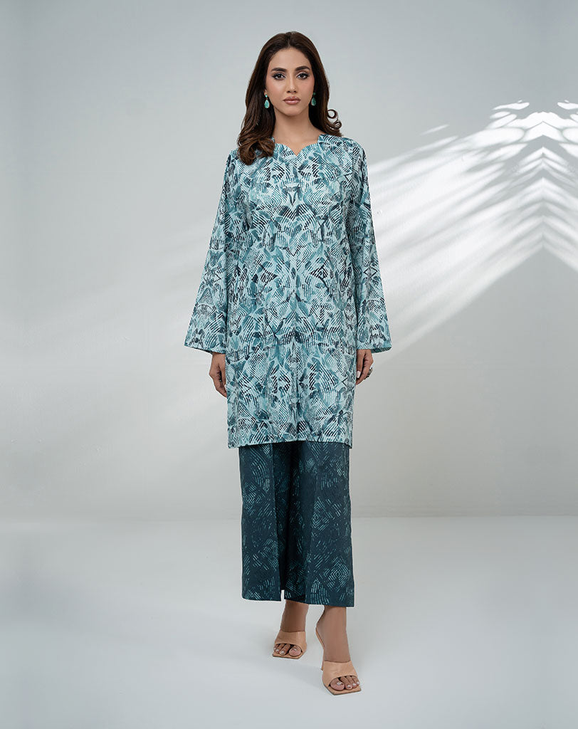 PRINTED COTTON 2PCS SUIT