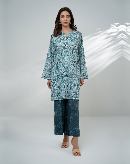 PRINTED COTTON 2PCS SUIT