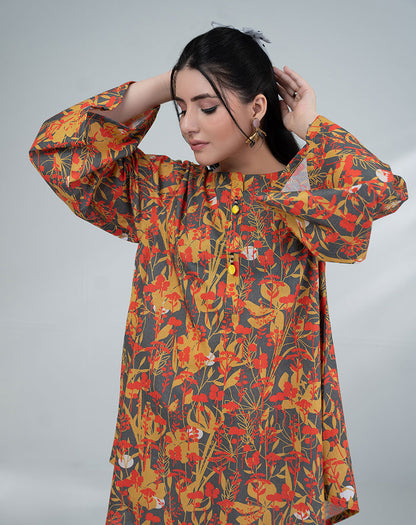 PRINTED COTTON 2PCS SUIT