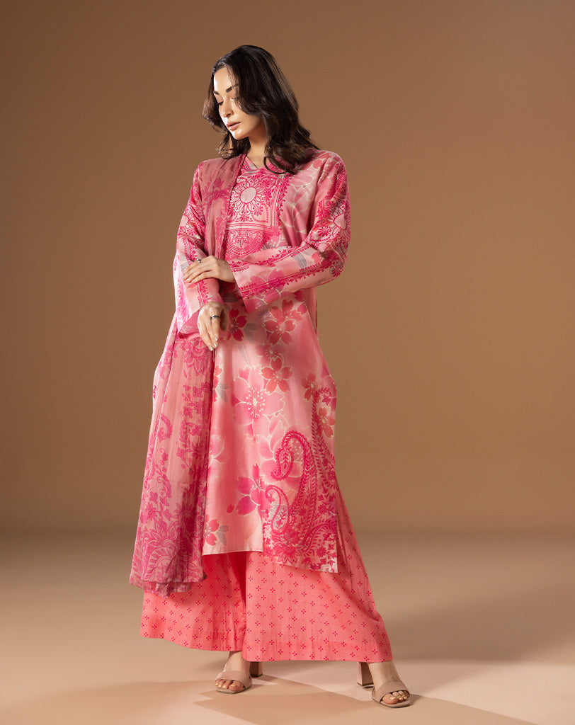 Printed Lawn 3pcs Suit