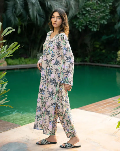 Printed Embroidered Lawn 2 Pc Suit