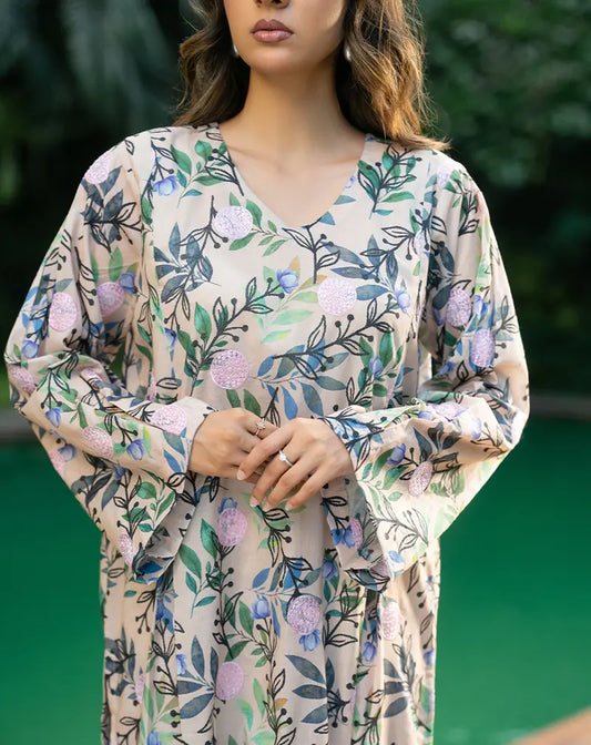 Printed Embroidered Lawn 2 Pc Suit