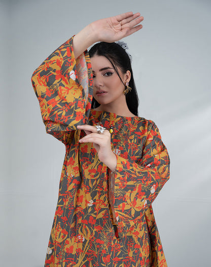 PRINTED COTTON 2PCS SUIT