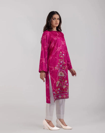 Printed Embroidrered Cotton Shirt