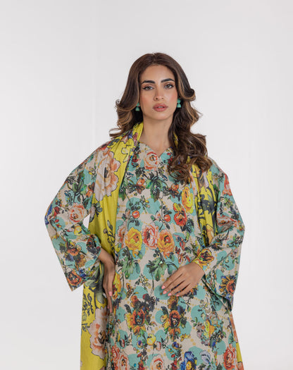 Printed 2pc suit.