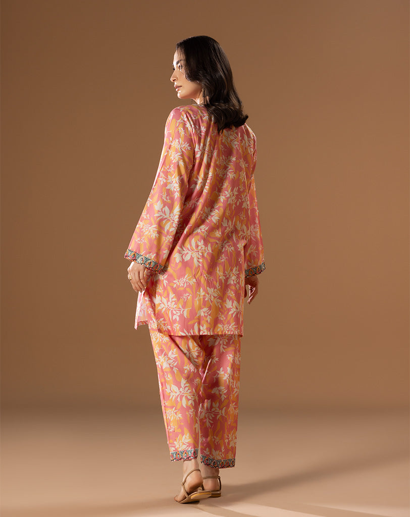 Printed Embroided  Lawn 2 Pcs Suit