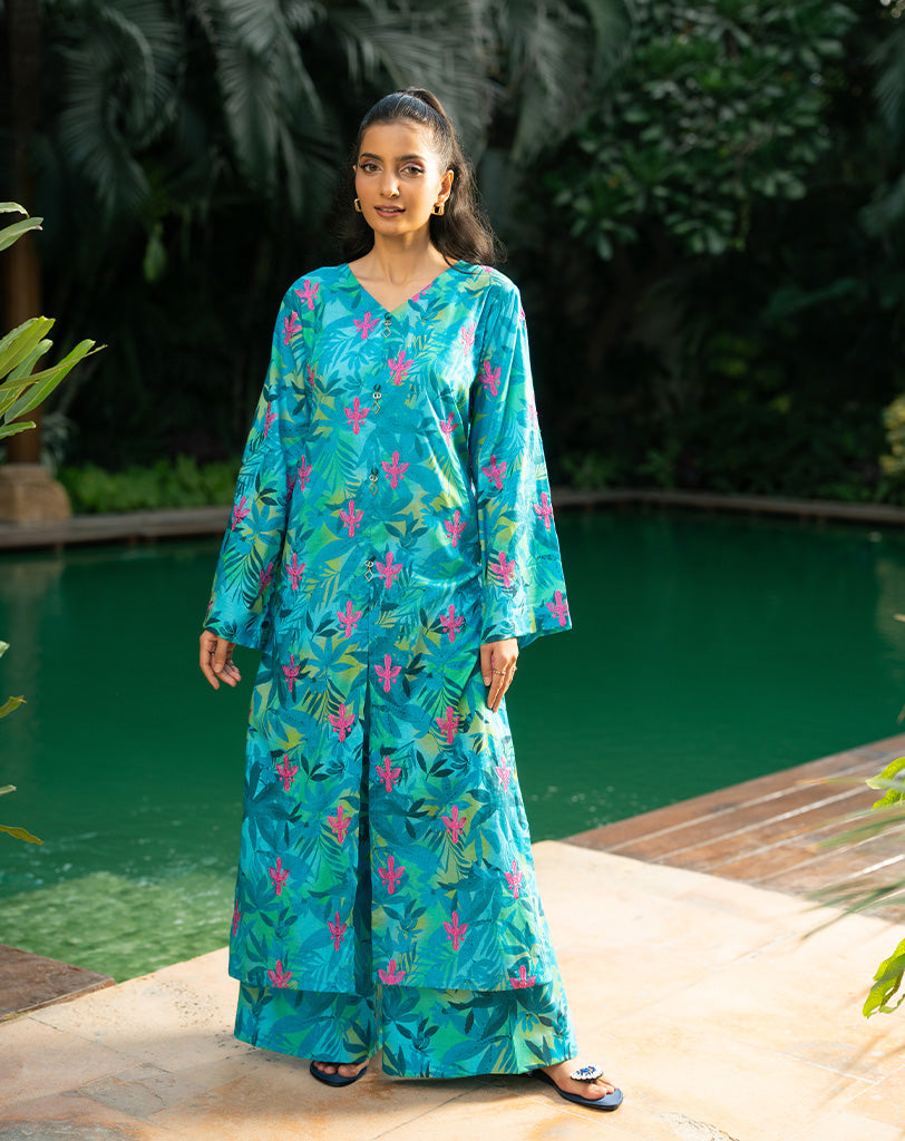 Printed Embroidered Lawn 2 Pc Suit