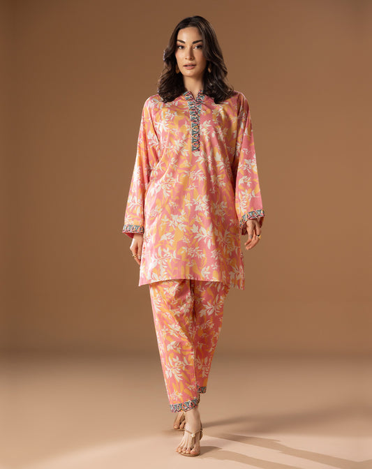 Printed Embroided  Lawn 2 Pcs Suit