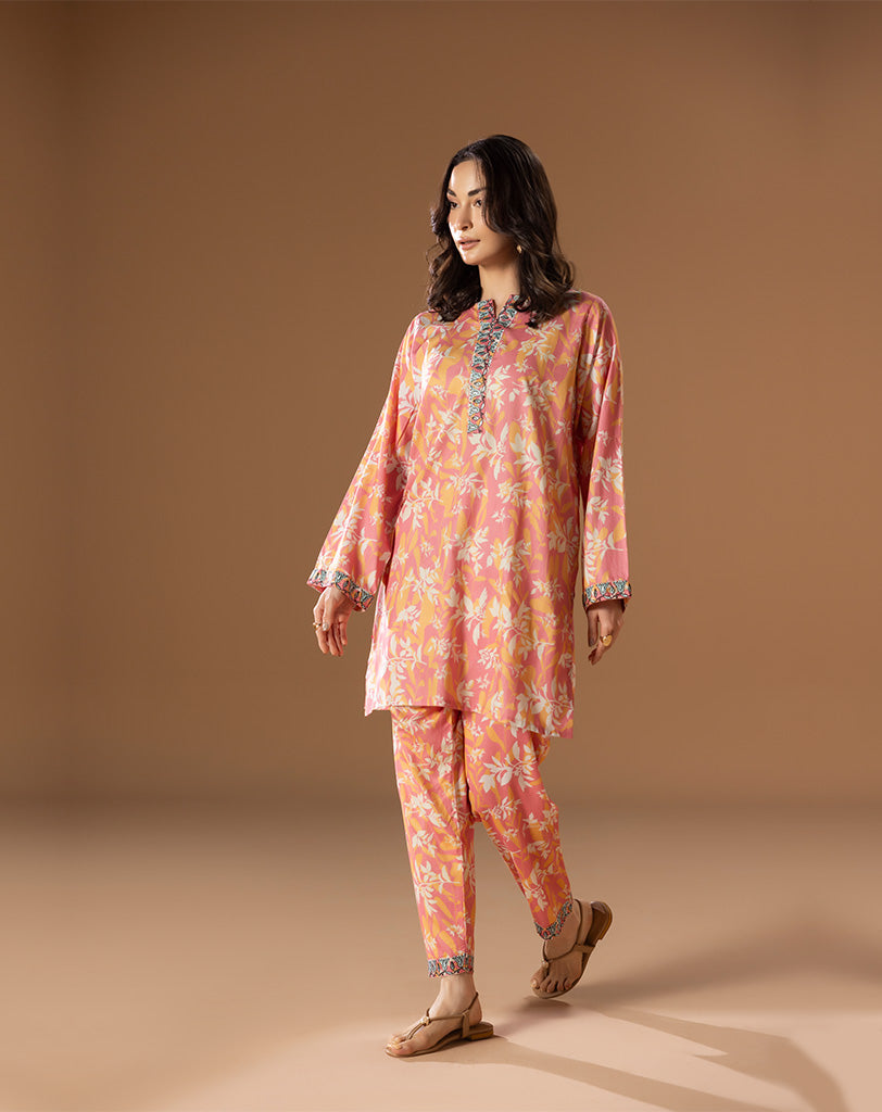 Printed Embroided  Lawn 2 Pcs Suit