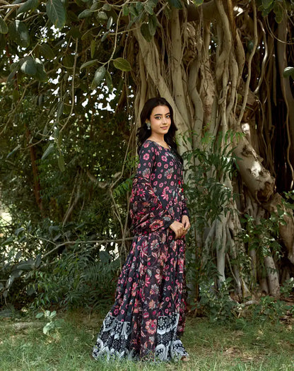 2 pcs printed maxi