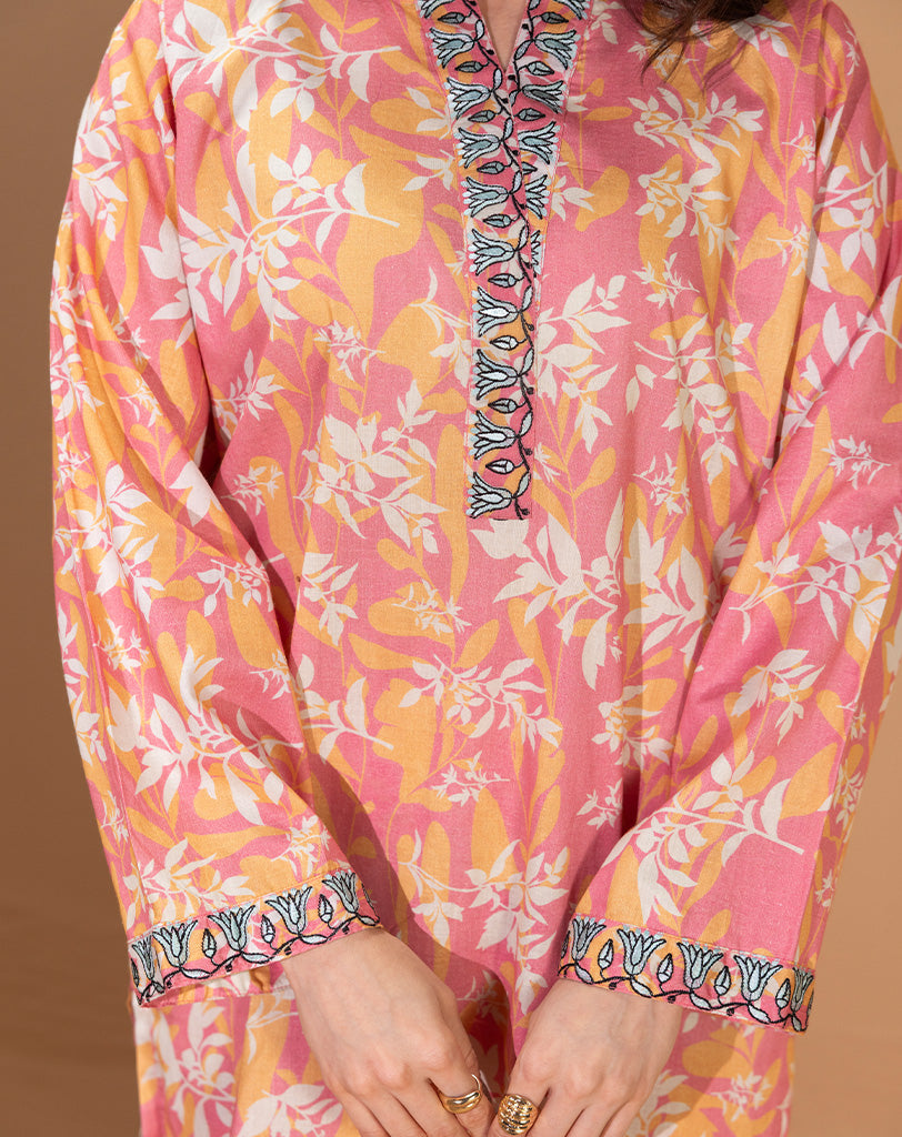 Printed Embroided  Lawn 2 Pcs Suit