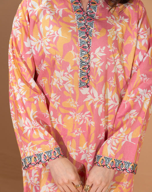 Printed Embroided  Lawn 2 Pcs Suit
