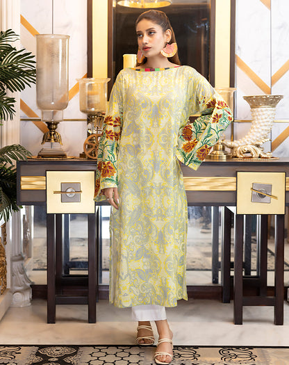 Printed Embroidered Lawn 1 Pc Shirt