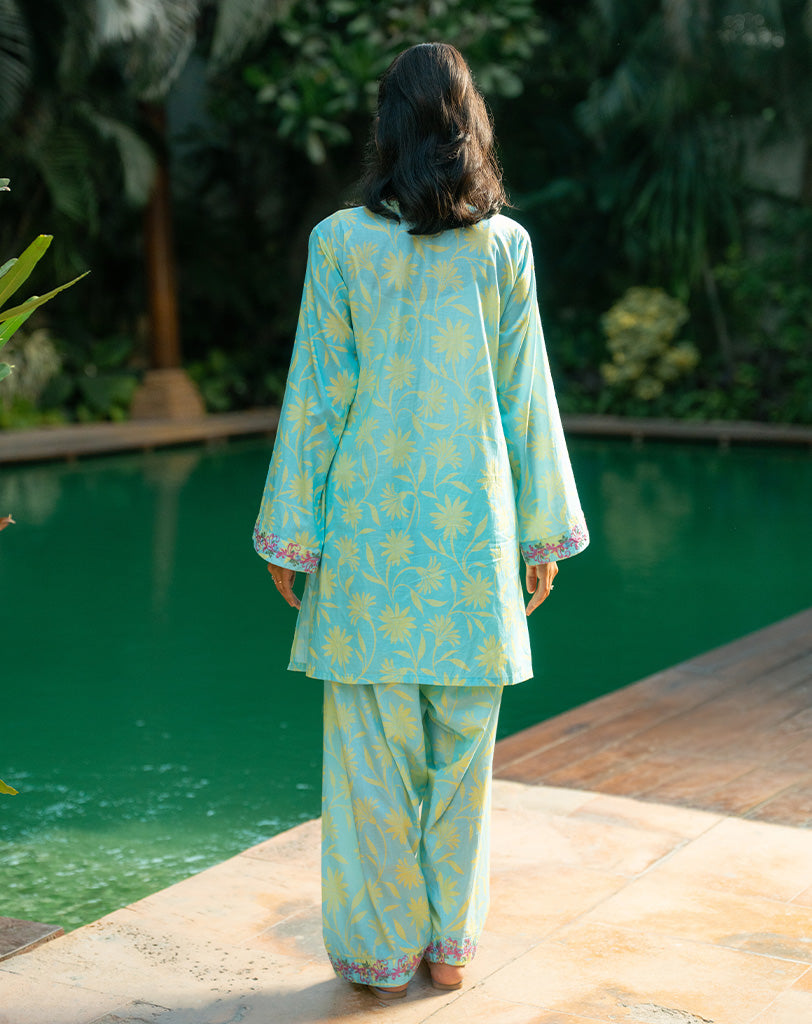 Printed Embroidered Lawn 2 Pc Suit