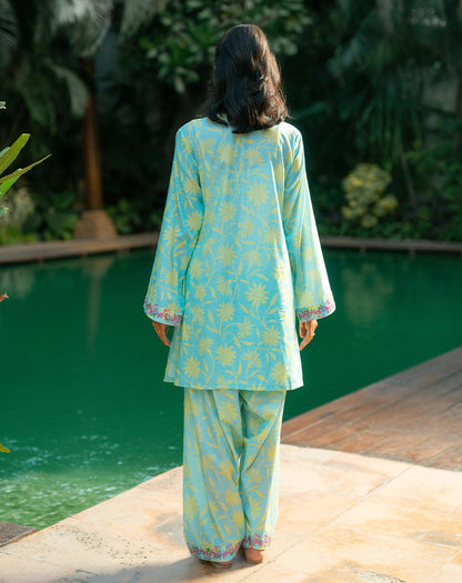 Printed Embroidered Lawn 2 Pc Suit