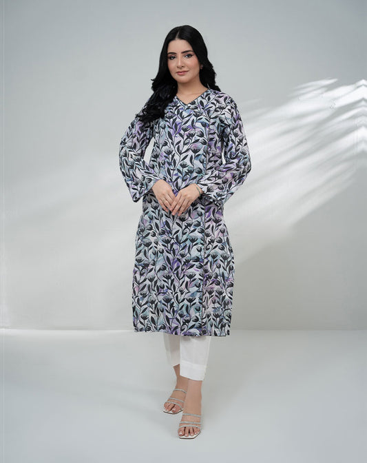 ONE PC PRINTED LAWN SHIRT