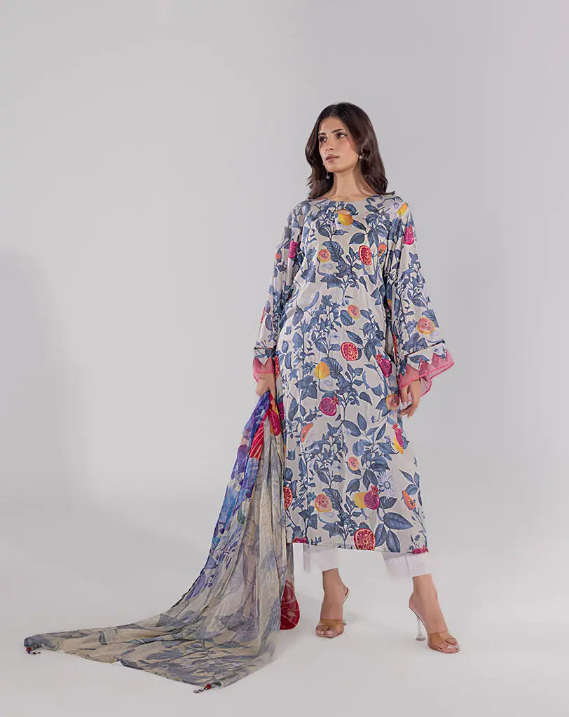 3 Piece-Printed Lawn Suit