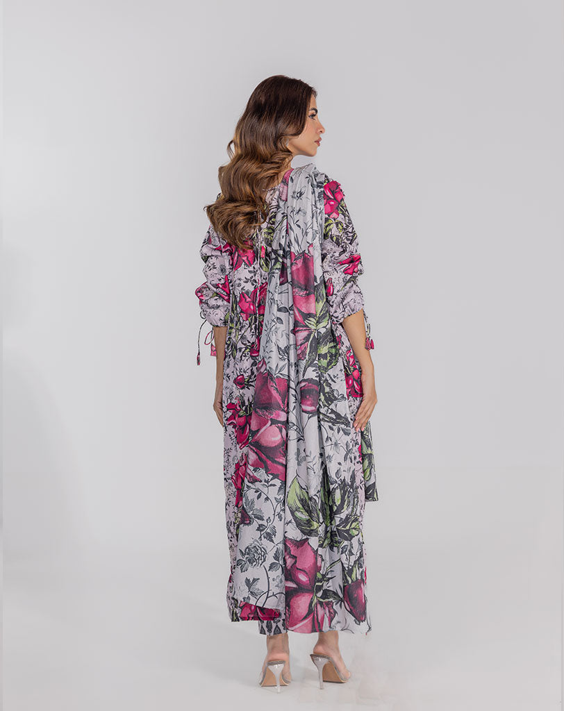 Printed Cotton 3 pcs Suit