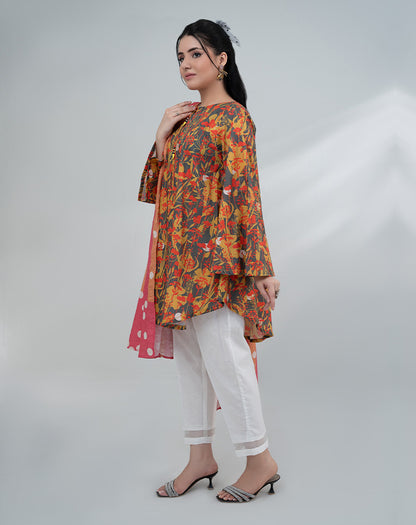 PRINTED COTTON 2PCS SUIT