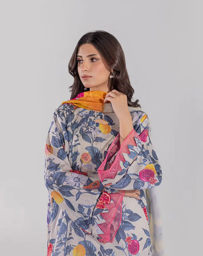 3 Piece-Printed Lawn Suit