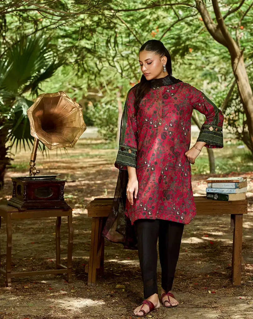 3pcs printed suit.