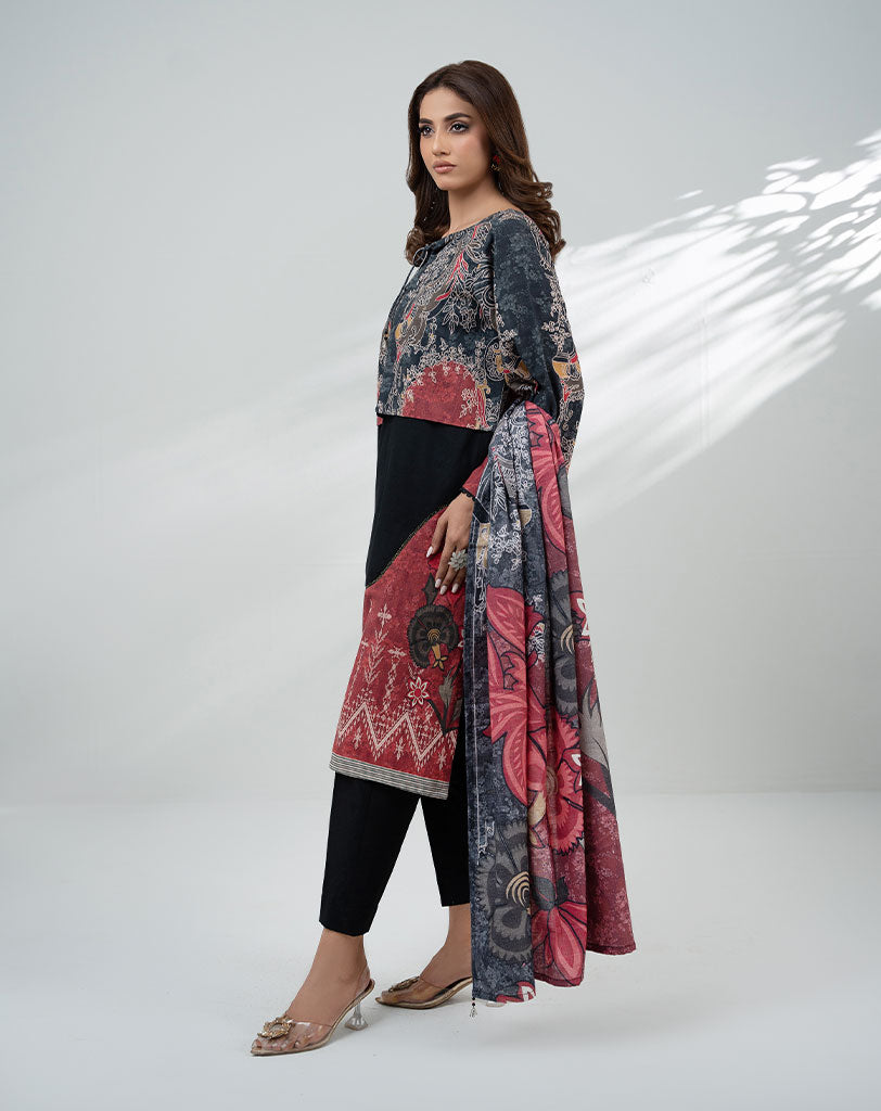 3 pcs khaddar suit