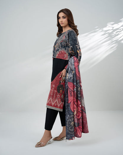 3 pcs khaddar suit