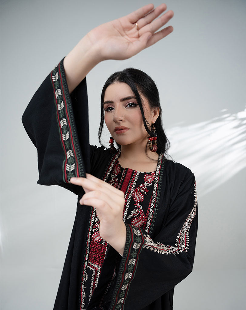 Embroidered Chiffon Luxury Suit