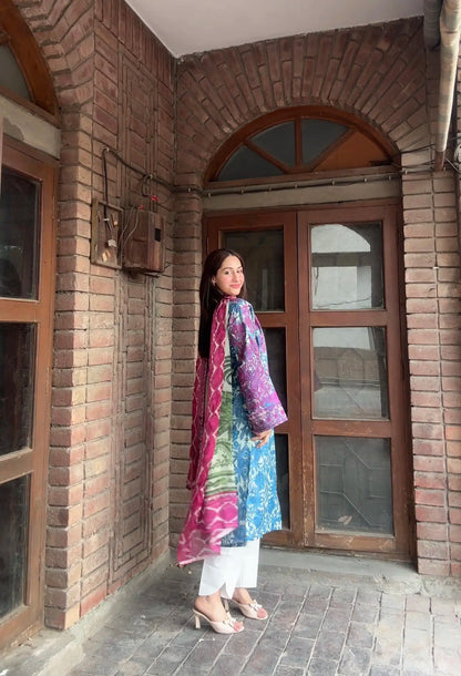 3 Piece Embroidered Printed Lawn Suit