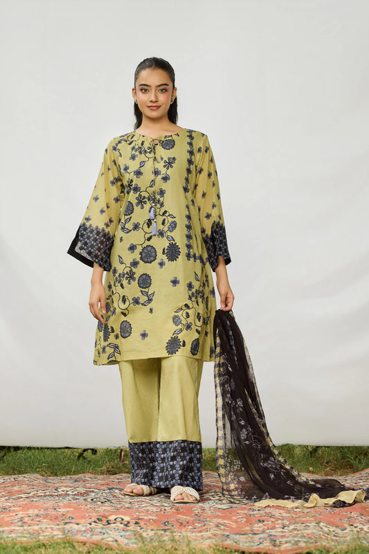 3pcs printed suit.