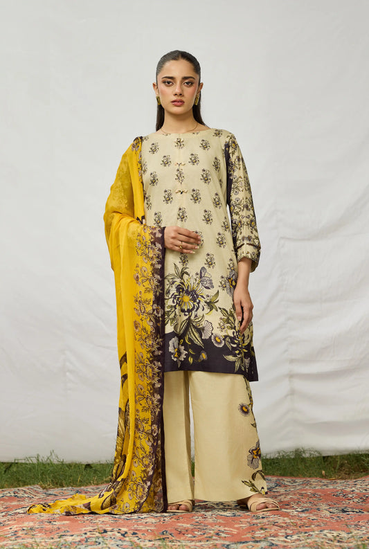 3pcs printed suit.