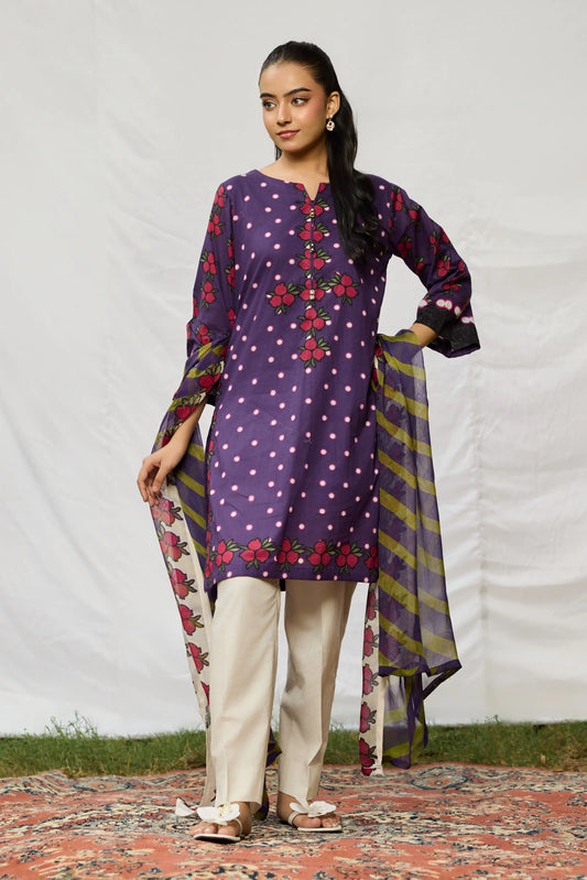 3pcs printed suit.