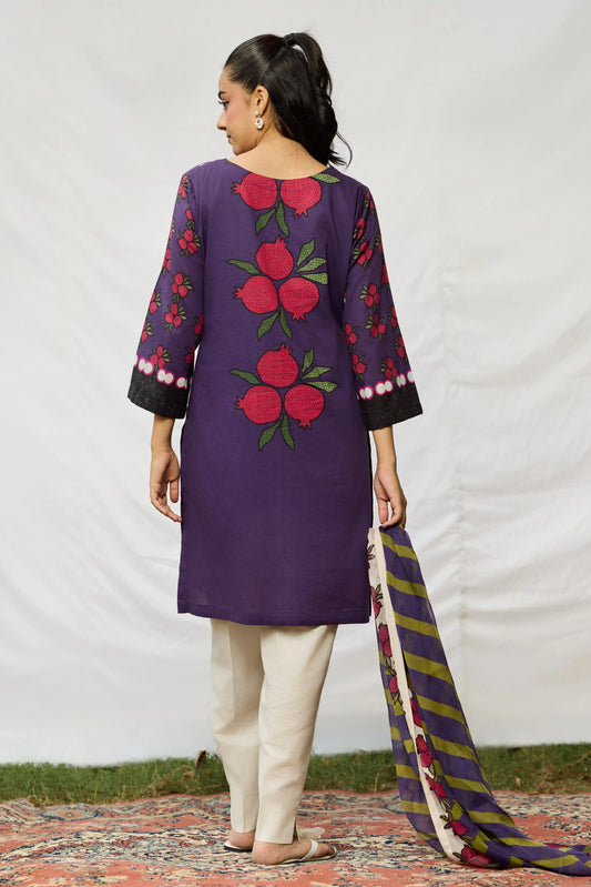 3pcs printed suit.