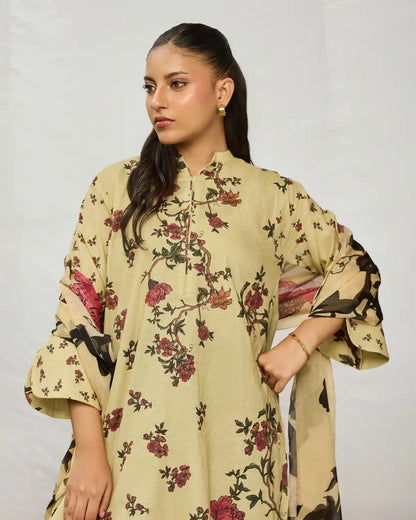 3pcs printed suit.