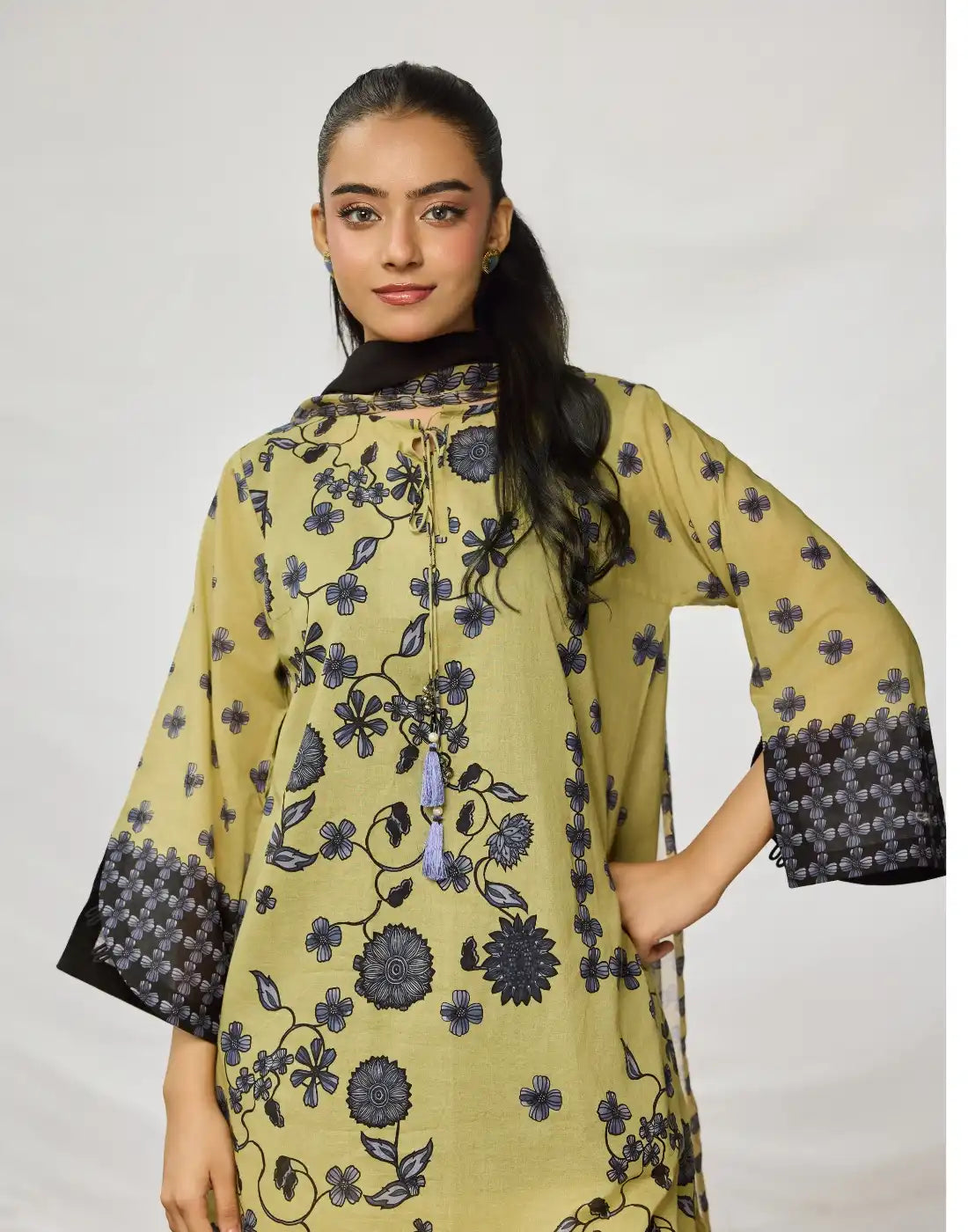 3pcs printed suit.