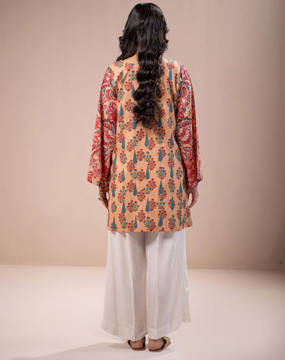 PRINTED 1PCS CHAMBRAY SHIRT