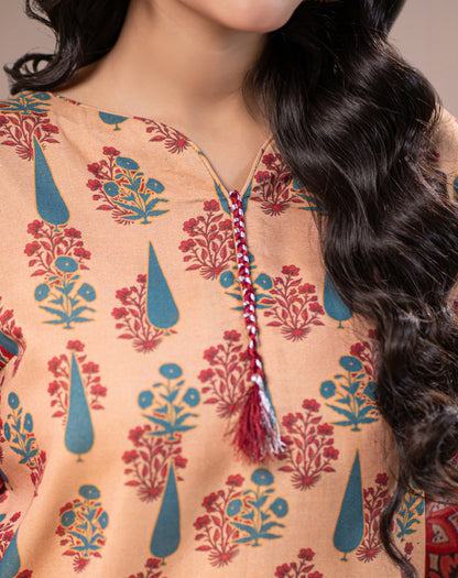 PRINTED 1PCS CHAMBRAY SHIRT