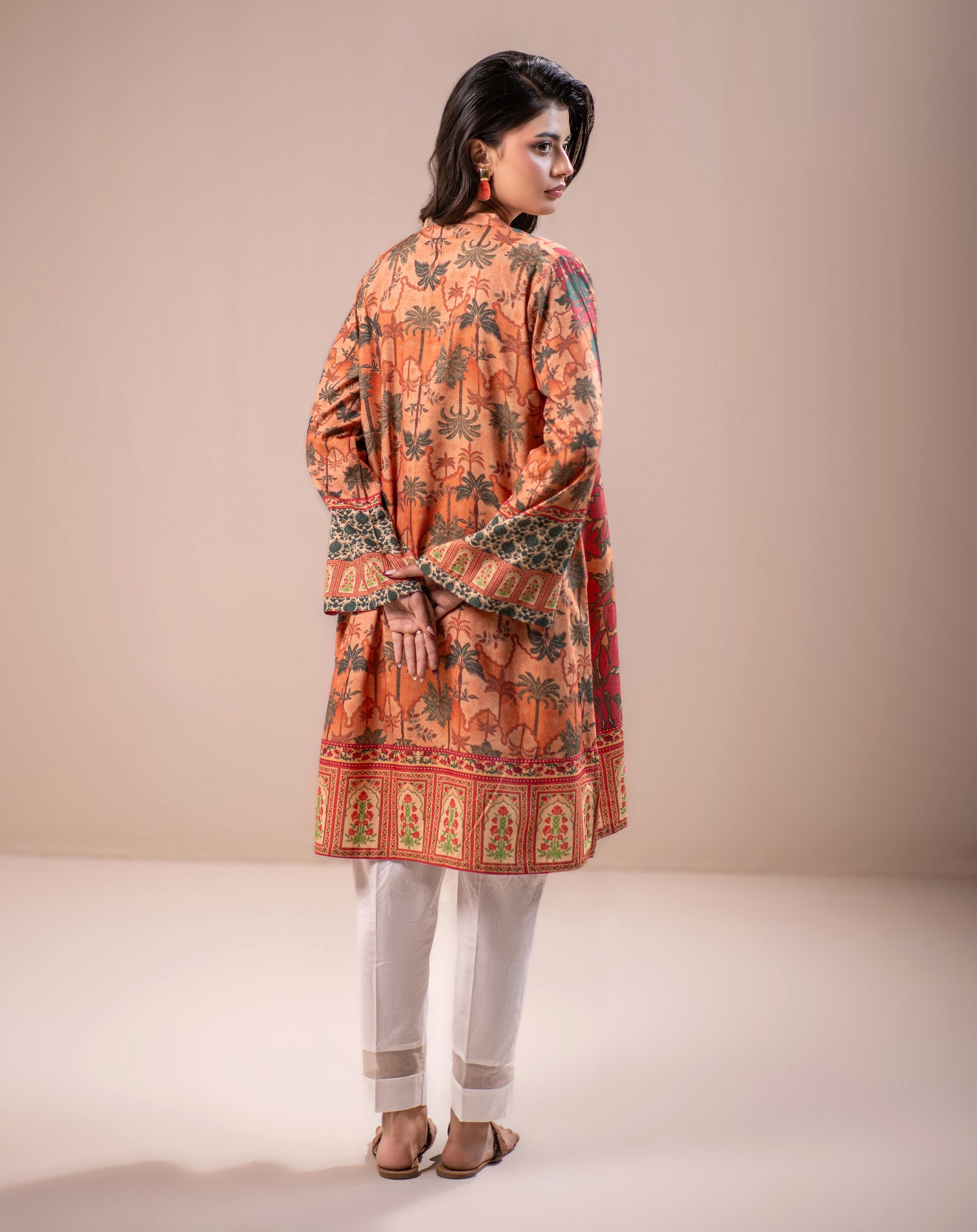 PRINTED 1PCS CHAMBRAY SHIRT