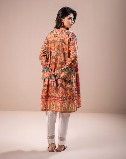 PRINTED 1PCS CHAMBRAY SHIRT