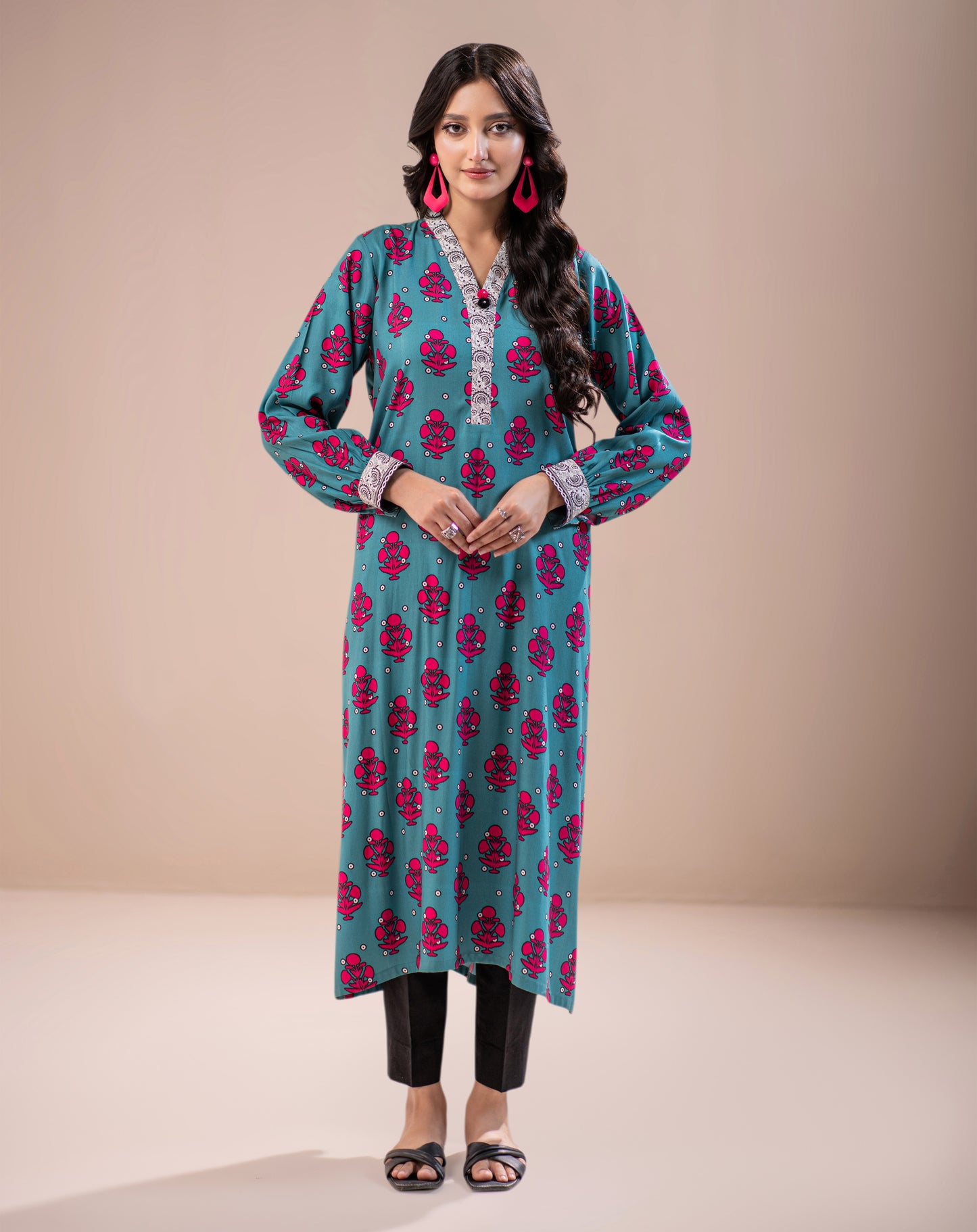 PRINTED LINEN 1PCS SHIRT
