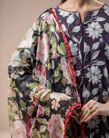 PRINTED KHADDAR 3PCS SUIT