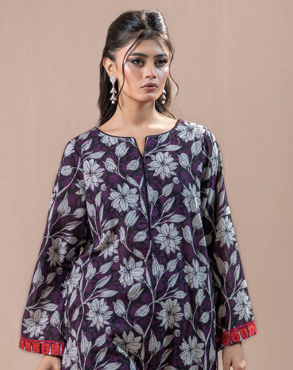 PRINTED KHADDAR 3PCS SUIT