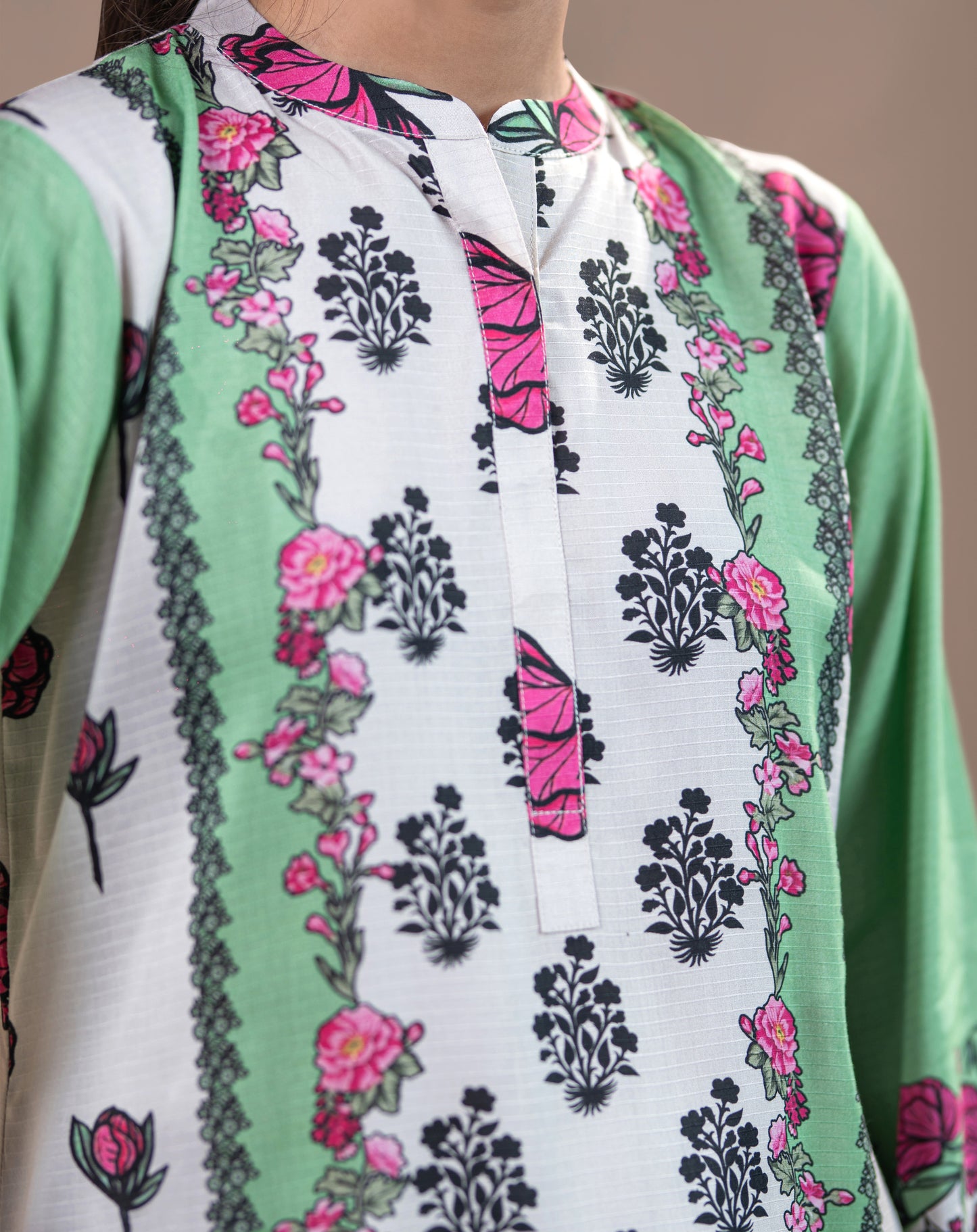 PRINTED LINEN 3PCS SUIT