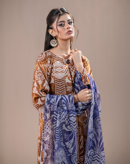 PRINTED LILEN 3PCS SUIT